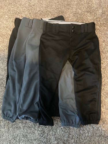 4 pair girls medium softball pants