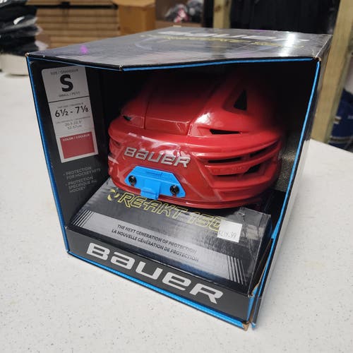 New Small Red Bauer Re-Akt 150 Helmet ONLY
