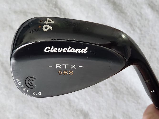 Men's Cleveland 588 RTX Rotex 2.0 46° Wedge RH; Steel Shaft