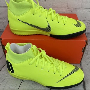 Nike AH7343 701 JR Superfly 6 Academy GS IC Youth Soccer Shoe Volt Yellow US 4Y