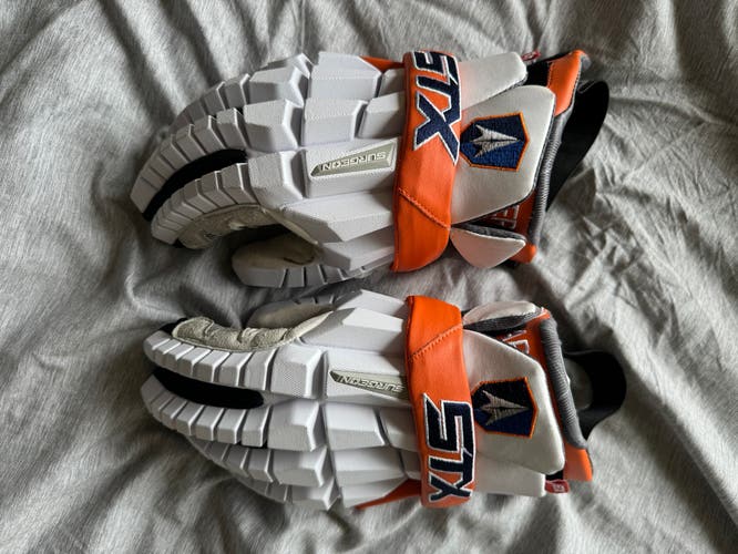 Team Issued STX Medium Rzr Lacrosse Custom Gloves