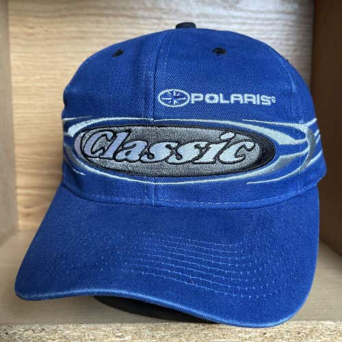 Vintage Pure Polaris Racing Snowmobiles Strapback Hat Cap