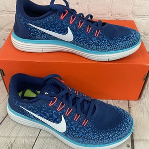 Nike 827116 401 Free RN Distance Women's Athletic Shoes Coastal Blue White 6.5