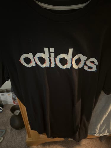 Black Used Adult Unisex Adidas Shirt