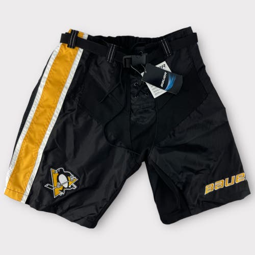 Pro Return New Bauer Hockey Pant Shell Pittsburgh Penguins Elite Junior XL, Small, Medium