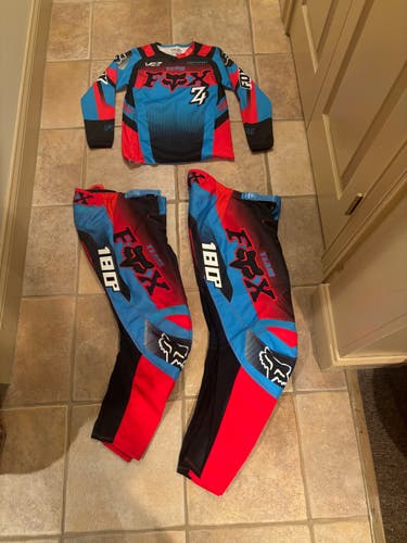 Used Fox motocross youth pants and shirt
