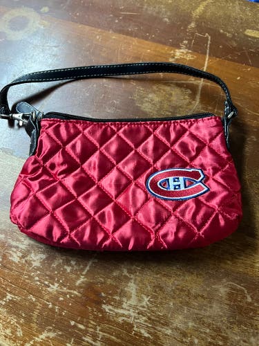 Red Used Women's Purse Montreal Canadiens
