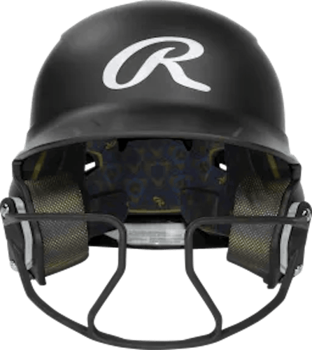 New Rawlings Mach Hi-viz Softball Helmet Senior Black