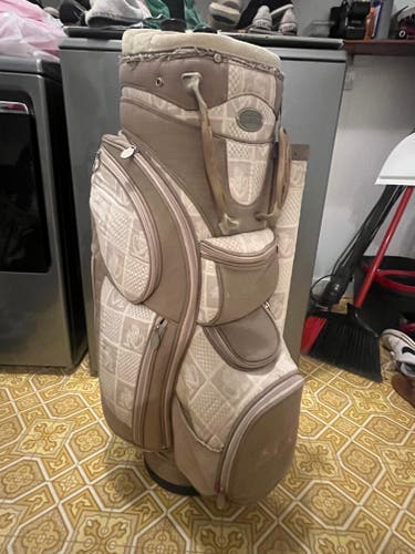 Rare Burton Cart Golf Bag 14-way Divider 7 Pocket Monkey Design