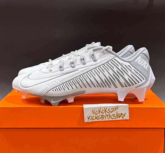 Nike Vapor Edge 360 VC Football Cleats White Silver Size 11.5 Mens DO6294-100