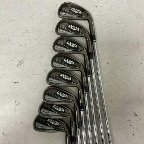 Used Adams Golf Idea Black Cb3 Forged 4i-gw Aw Regular Flex Steel Shaft Iron Set