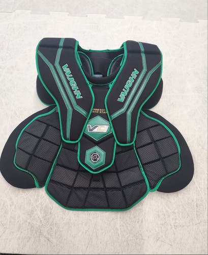 Used Large Vaughn V10 Pro Carbon Goalie Chest Protector Pro Stock