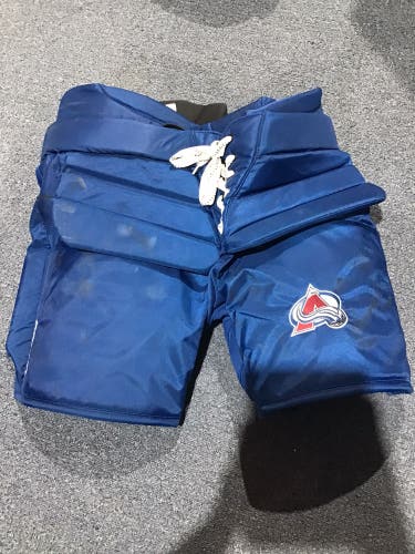 Used XL Colorado Avalanche Annunen Bauer Pro Stock Hockey Goalie Pants