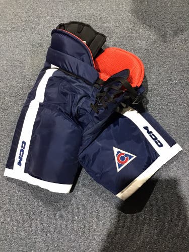 Lightly Used Senior Colorado Avalanche CCM Pro Stock Medium HP45 Hockey Pants
