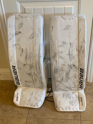Used Small Bauer Supreme M5 Goalie Leg Pads