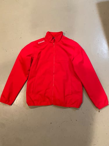 New Wisconsin Badgers Hockey Team Issued CCM Coaching/Skating Jacket Men’s MD (Tactical Cool Tech)