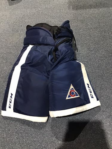 New Senior Large Colorado Avalanche CCM Pro Stock HP45 Hockey Pants