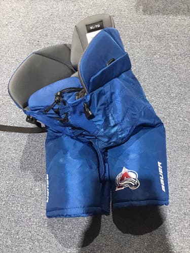 Used Senior Colorado Avalanche Bauer Pro Stock Nexus Hockey Pants XL