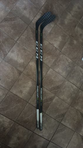 2 Pack Used Senior CCM Right Handed P14 Pro Stock RibCor Trigger2 PMT Hockey Stick