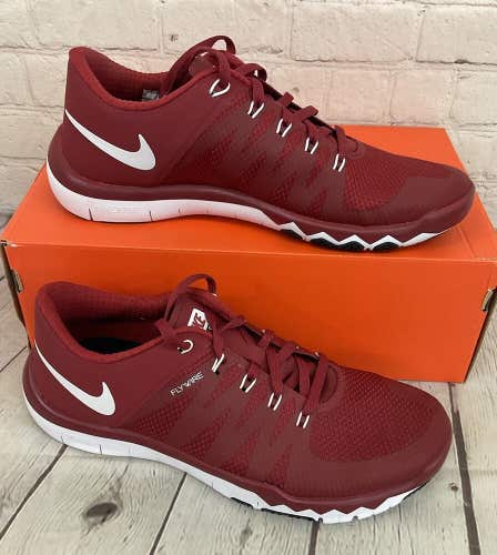 Nike 723987 600 Free Trainer 5.0 V6 TB Men's Athletic Shoes Crimson White US 8