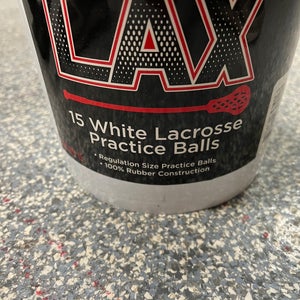 LAX White practice balls - lacrosse balls (2 Buckets)