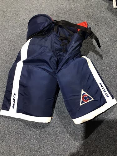 Used Senior Large Colorado Avalanche 3rd Jersey CCM Pro Stock HP45 Hockey Pants