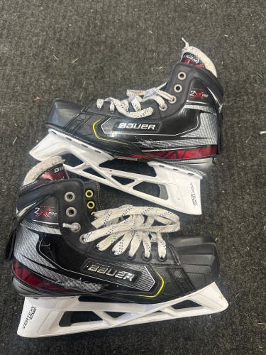 Used Senior Bauer Regular Width Pro Stock 7 Vapor 2X Pro Hockey Goalie Skates