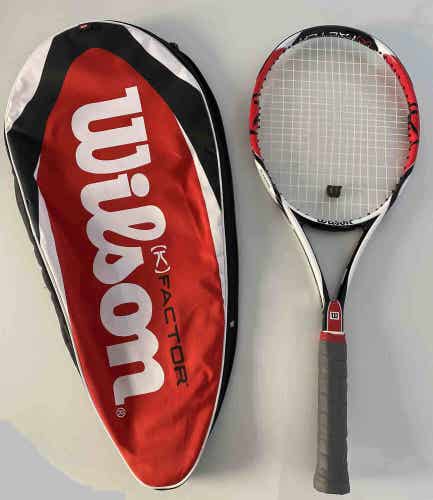 Wilson K Six One 95 Sq In 27.5 in - 4 1/2 L4 - 16x18 Tennis Racquet