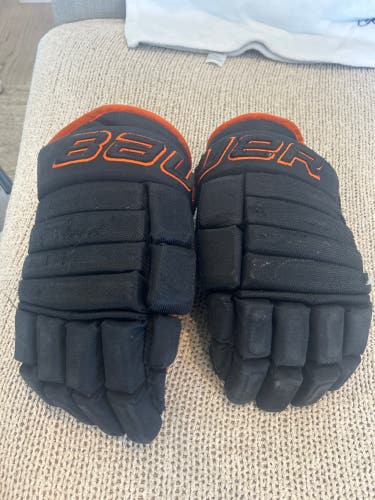 NAHL El Paso Rhinos Used Bauer 14" Nexus Team Gloves