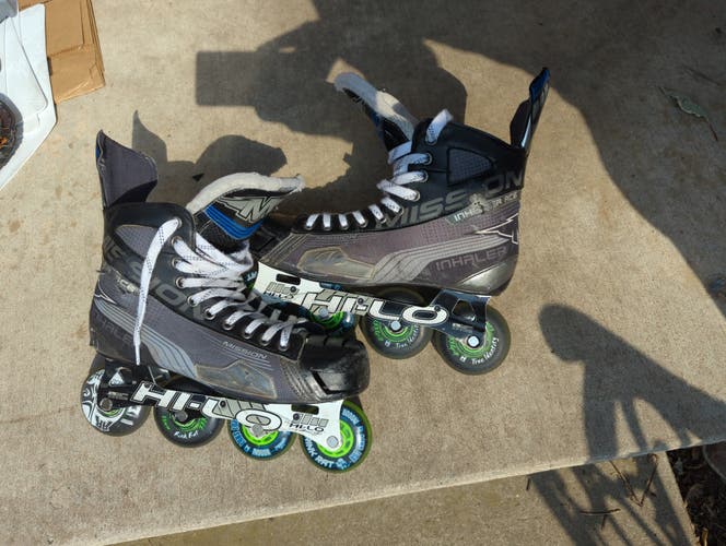 Used Mission Inline Skates Wide Width Size 10