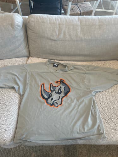 NAHL El Paso Rhinos Gray Used XL Practice Jersey