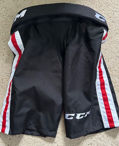 Black New Large CCM PPPTKC Pant Shell Pro Stock Chicago Blackhawks / Rockford Ice Hogs colors