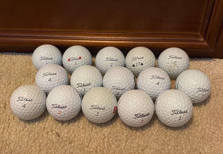 15 titleist golf balls