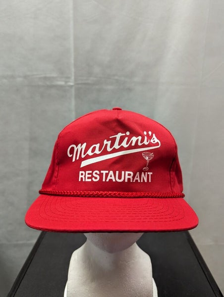 Vintage Martini's Restaurant Mohrs Leather Strapback Hat