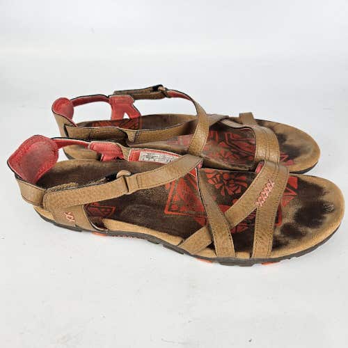 Merrell Sandspur Rose Womens Size 11 Brown Leather Sandals Shoe
