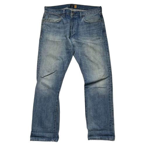 J Crew 484 Denim Jeans Medium Blue Wash Straight Leg Fit Mne's 34x30