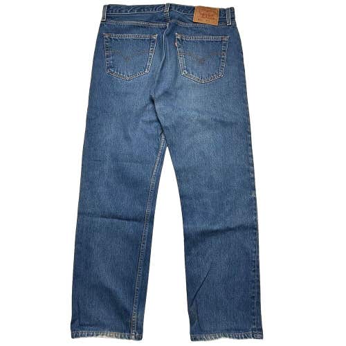 Vintage Levi's 501 xx Blue Jeans Denim Made in USA Medium Wash 35x33