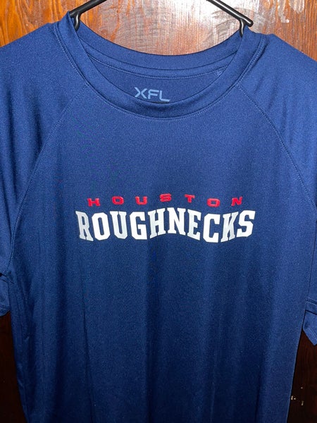 XFL Football Houston Roughnecks T Shirt Mens Size Medium Graphic Used Pre Owned.