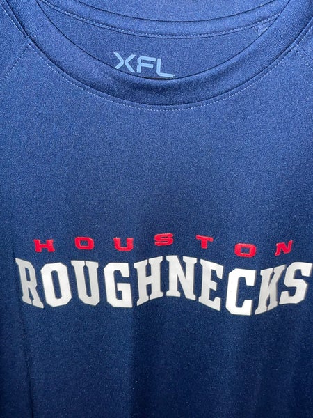 XFL Football Houston Roughnecks T Shirt Mens Size Medium Graphic Used Pre Owned.