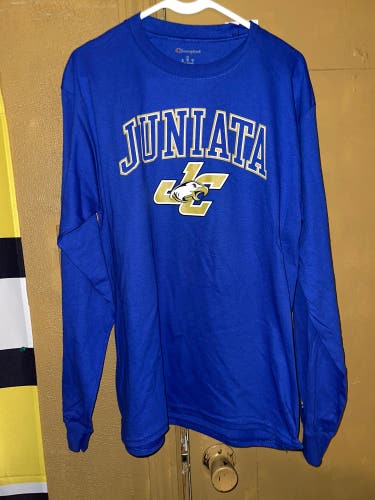 Champion Juniata College County Eagles NCAA University Long Sleeve Shirt Size 2X.