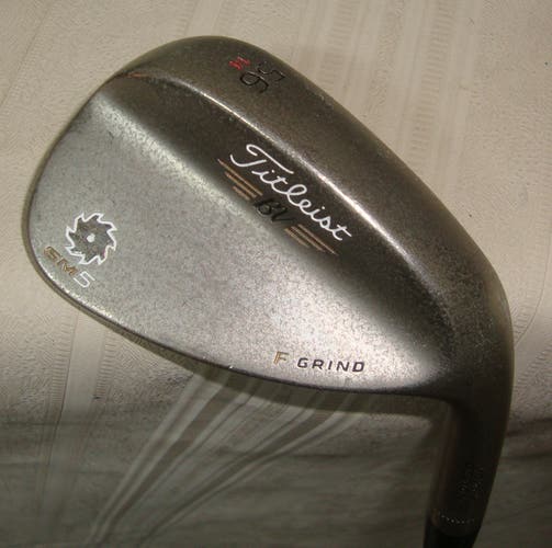 Titleist Vokey SM5  56° 14 Bounce F-Grind Wedge Steel Right Handed