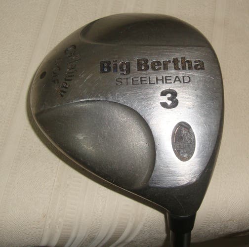 Callaway Big Bertha Steelhead 3 Fairway Wood Steel Uniflex Right-Handed