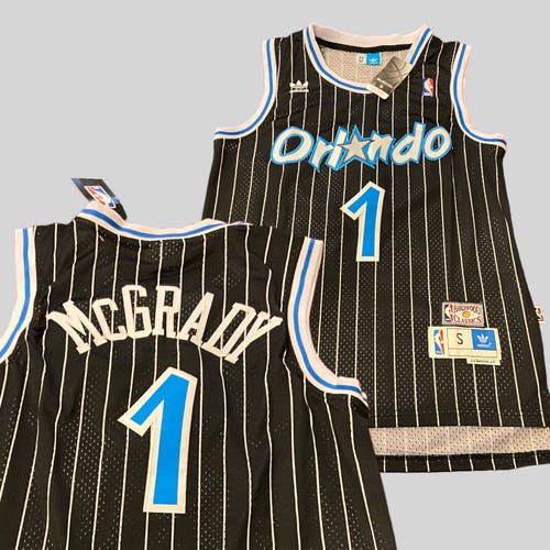 Retro Tracy McGrady #1 Orlando Magic Adidas Basketball Jersey Size Small * NWT
