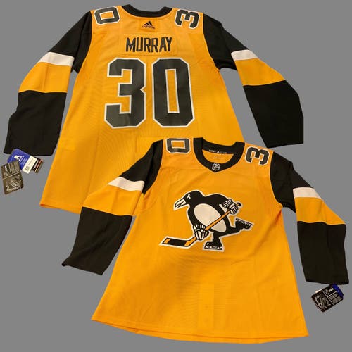 NHL Matt Murray Pittsburgh Penguins Alternate 3rd Gold Adult Size 52 Adidas Jersey NWT