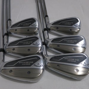 Callaway Great Big Bertha Iron Set - 6-PW, AW - Regular Flex Steel - NEW