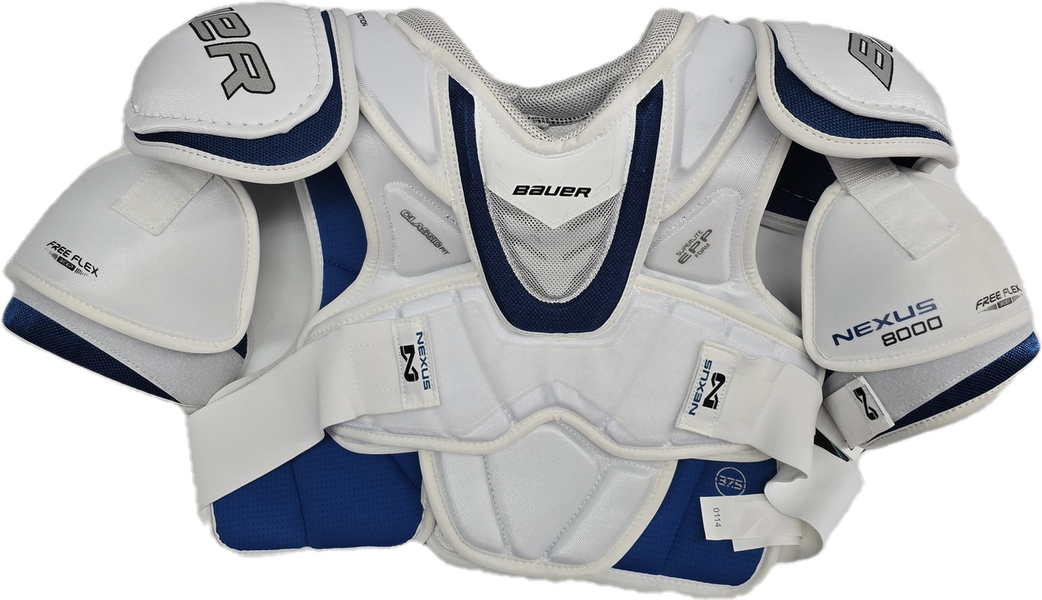 BAUER NEXUS 8000 PRO SR SHOULDER PADS MEDIUM PRO STOCK NEW NHL AHL(12529)