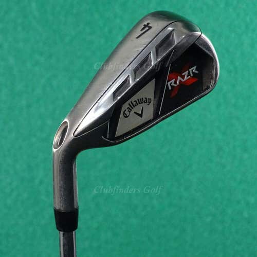 LH Callaway RAZR X Single 4 Iron Factory Steel Uniflex