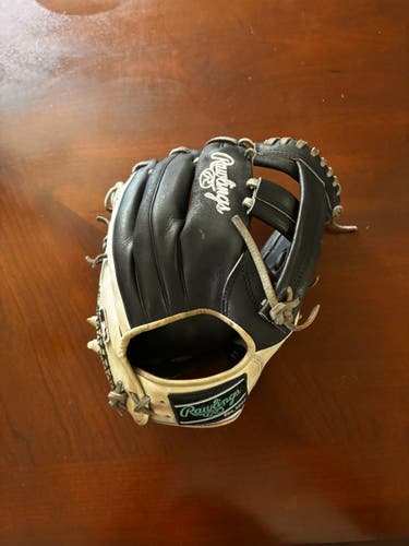 Used Right Hand Throw Rawlings Infield Heart of the Hide Baseball Glove 11.5"