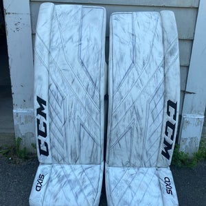 Used 34" CCM Axis Pro Goalie Leg Pads Pro Stock