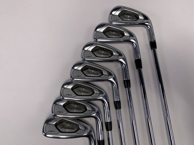 Titleist 718 AP3 Iron Set 4-PW True Temper AMT Black S300 Stiff Steel RH +1"